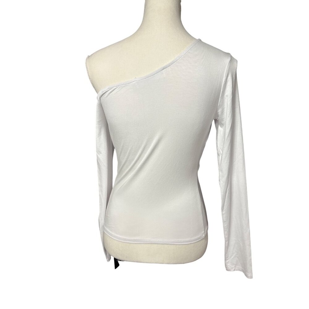 ASTR the Label Kora Top in White Small New Womens Long Sleeve Tee - Picture 6 of 11